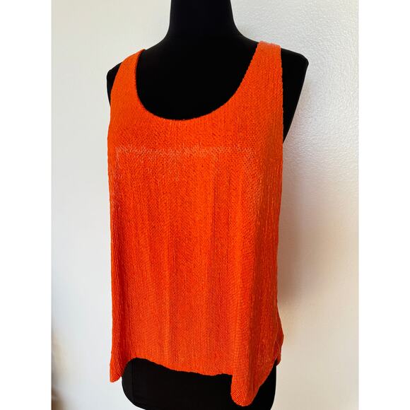 Ralph Lauren Bright Orange Beaded Tank Top - Picture 14 of 16